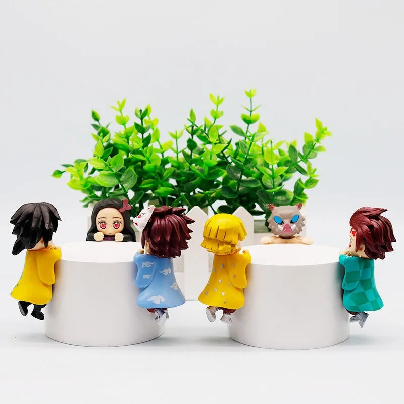 New 12-piece set Sonneess Angel Anime Demon Slayer Blind Box Handmade Anime Cartoon Doll Car Desktop Computer Screen Ornaments