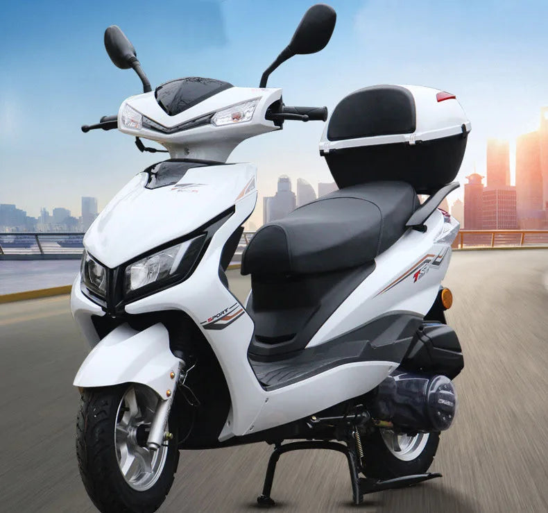 Motorcycle M8 Scooter Motorcycle 125CC Fuel Powered Adult Two Wheel Assist