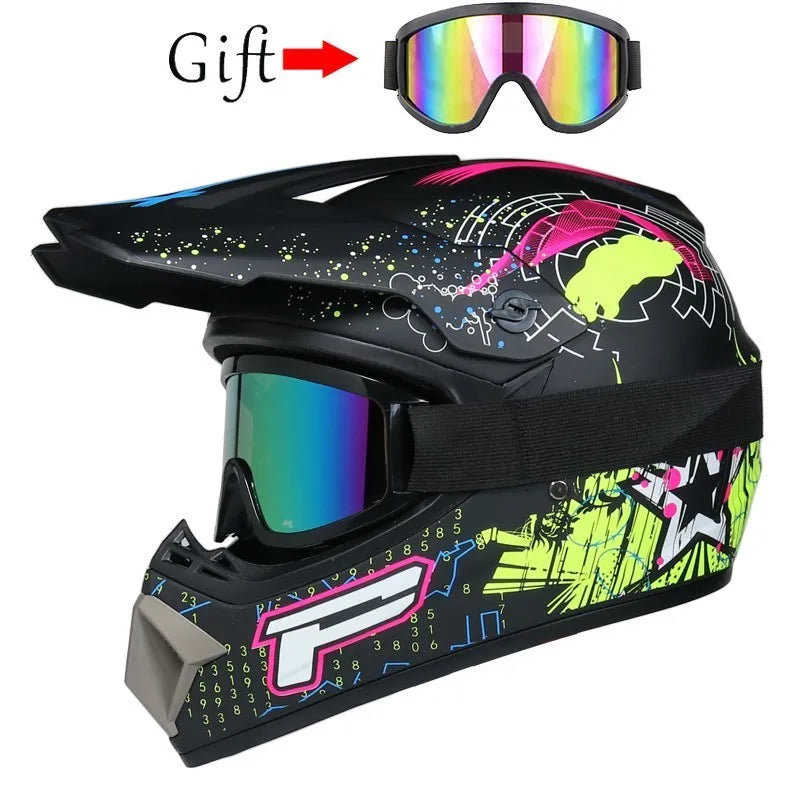 Motorcycle Full Face Helmets Motocross Off Road Racing Helmet Motorbike ATV Dirt Bike Racing Capacete Moto