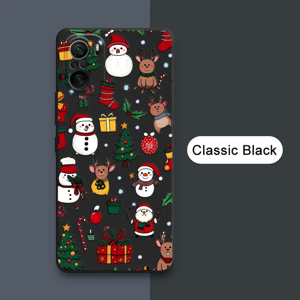 Merry Christmas Trees Bell Case For Xiaomi Poco X7 F7 M7 X4 X5 F6 M6 Pro 5G X3 Mi 11 10T 11T 12T 13T 14T 15T Pro 15 Phone Cover