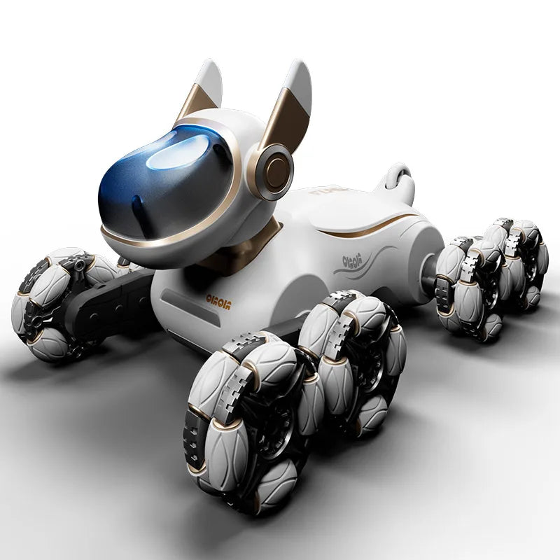 2025 NEW DWI Eight Wheeled Stunt Dog 2.4G Remote Control Intelligent Swing Arm Drift Robot Dog Climbing Car Children's Gift Toy