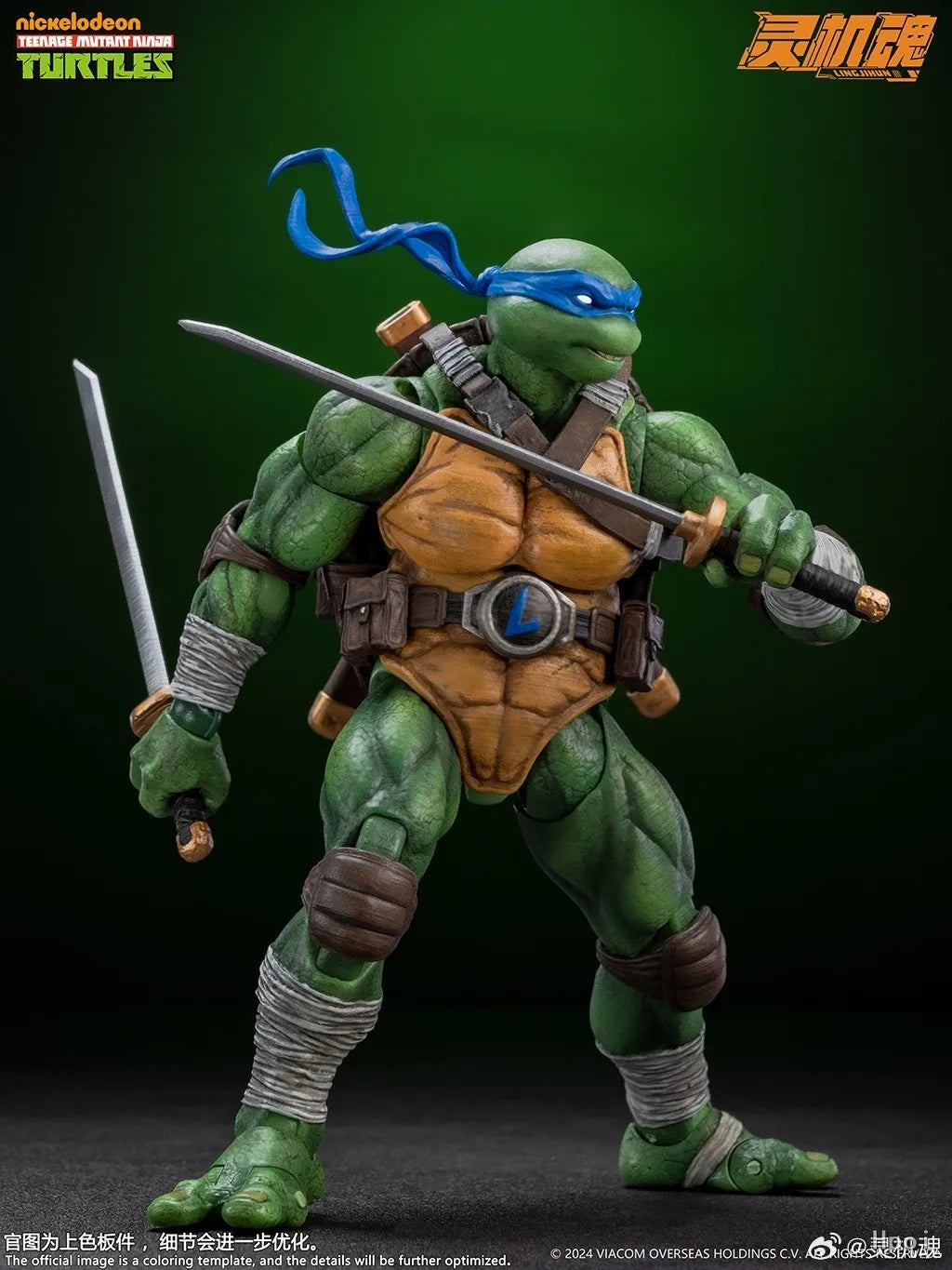 Lingjihun Original New Product Ninja Turtles Raphael Michelangelo Anime Finished Product Movable Doll Model Toy Handmade inStock