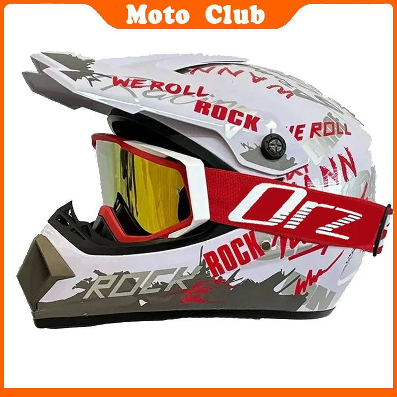 Motorcycle Helmet Professional Motocross Off Road Gift Goggles protective Helm Children Off-road Casque Capacete De Motocicleta
