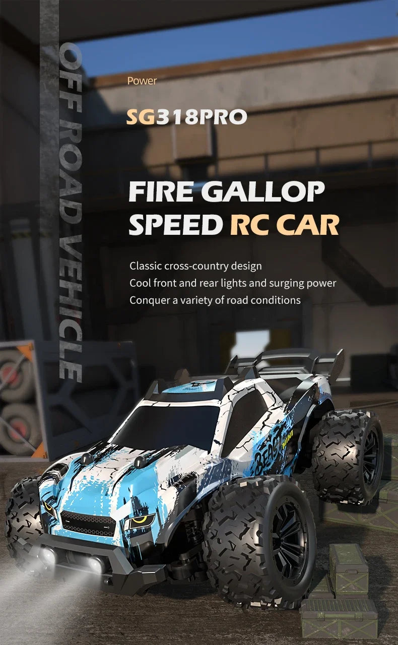 SG318 PRO 1:20 Scale RC Car 20km/h High Speed RC Cars Toys For Adults And Kids Remote Control Cars 2.4G Off Road Monster Truck