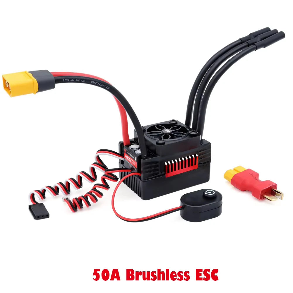 Surpass Hobby Surpasshobby Rocket V2 Supersonic 50A 60A 90A 110A 2-3S Waterproof Brushless ESC 5.8V/5A BEC For 1:10 RC Car Truck