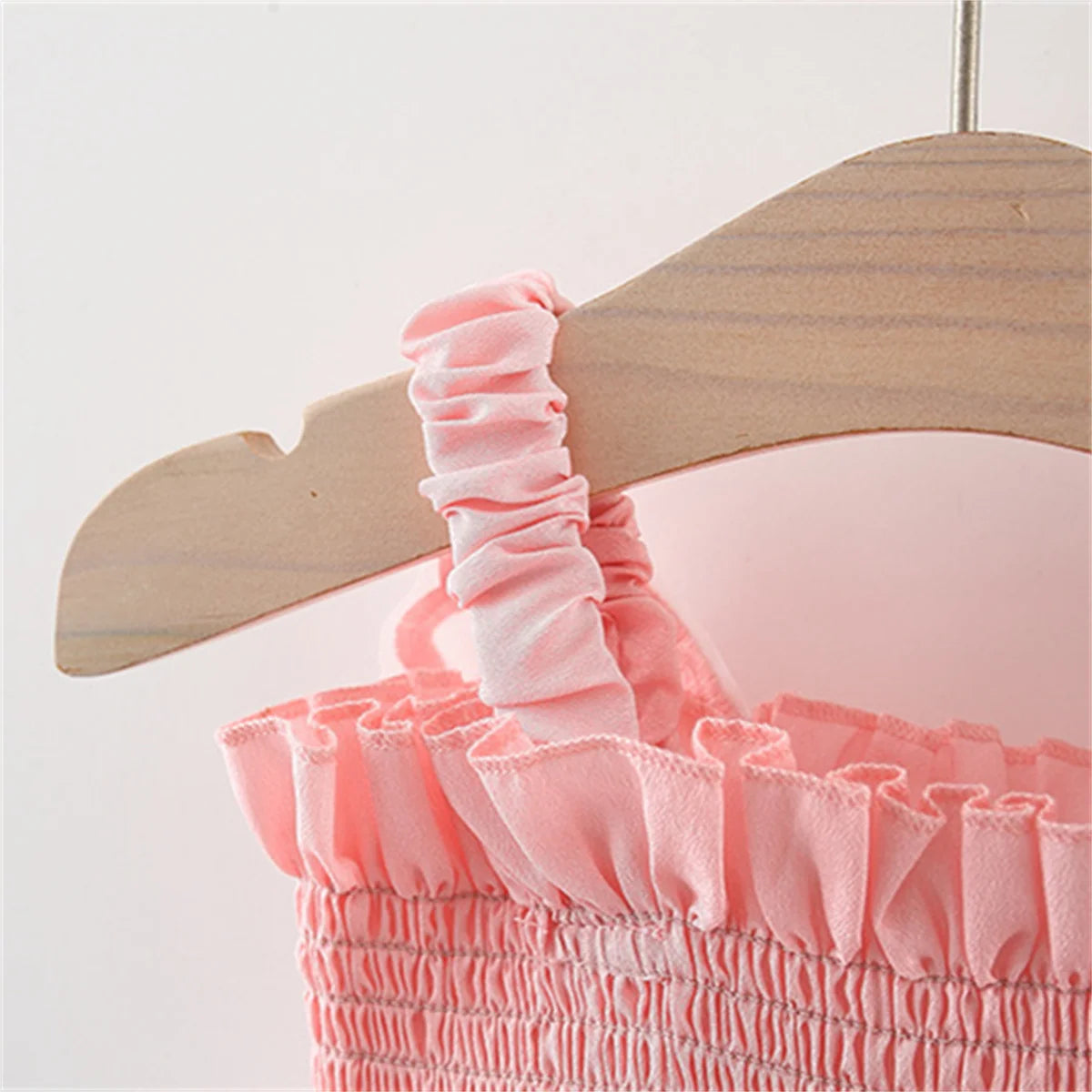 Summer girl's camisole dress with rainbow butterfly print mesh patchwork butterfly wings sleeveless fluffy skirt