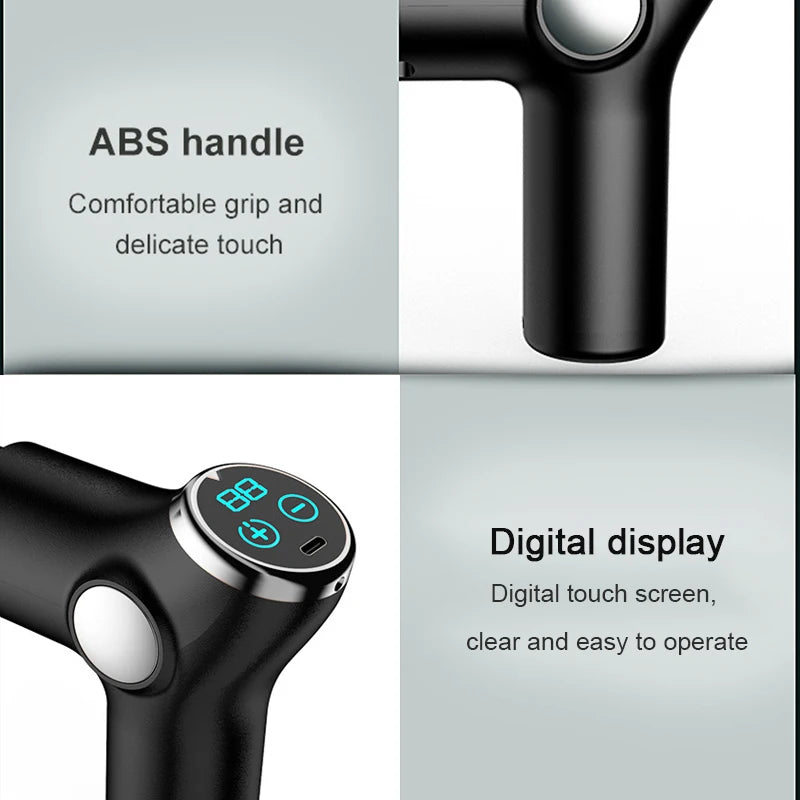 32 Speed LCD Body Massge Gun Vibration Neck Massager Portable Fitness Device For Body Neck Arm