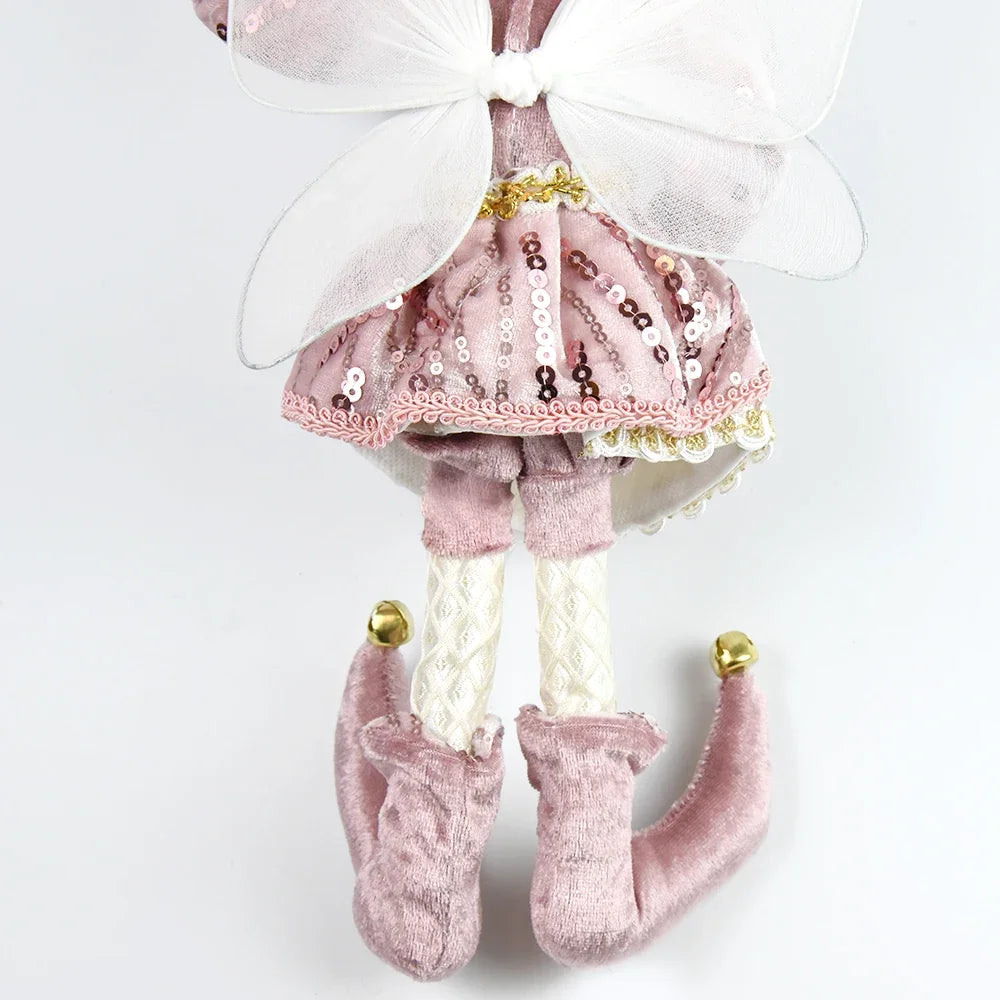 New 50CM Elf Doll Christmas Pendant Ornament Decor Elf Hanging Hanging Standing Decor Navidad New Year Kids Gifts