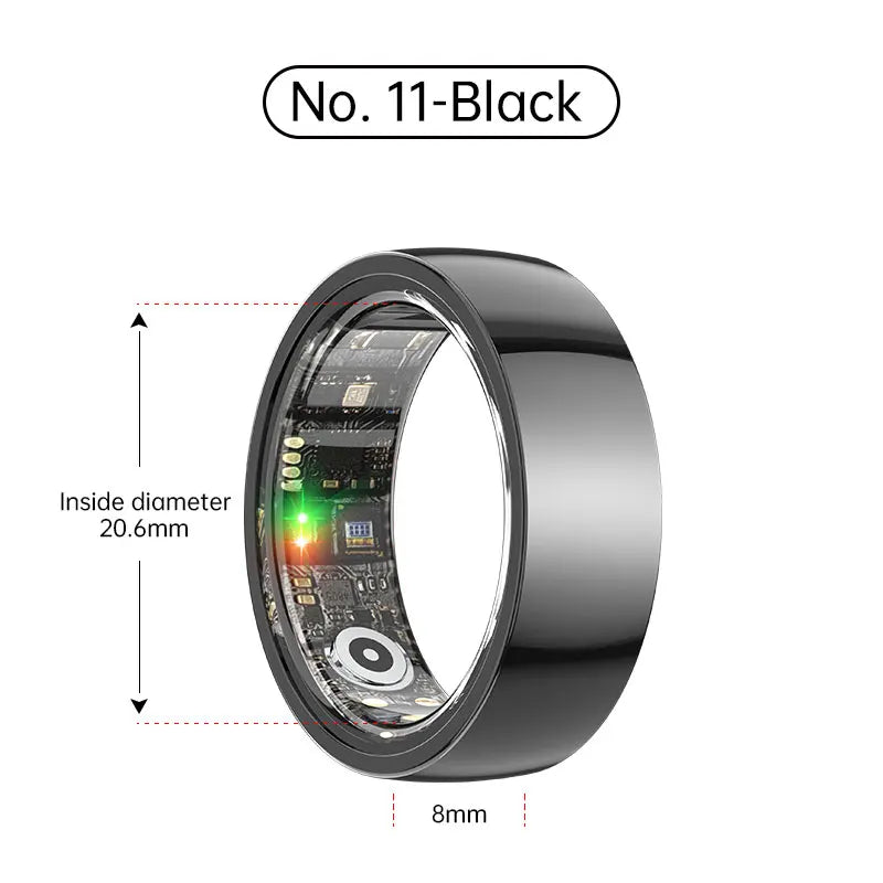 Smart Ring Bluetooth 5.1 Sleep Camera Remote Control Multiple Exercise Modes Wearable Fitness Ring