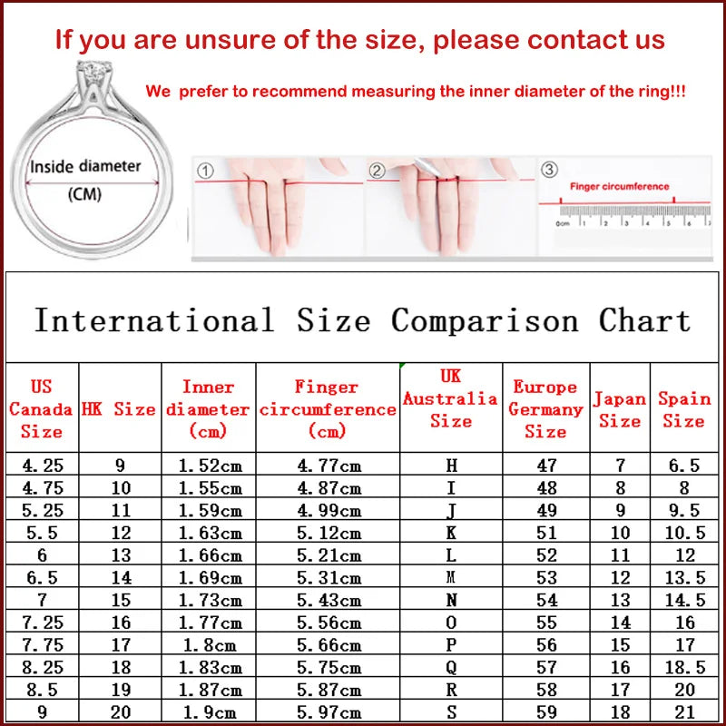 TFGLBU D Vvs1 Colorful Gem Moissanite 925 Sterling Sliver Ring for Women Charm Stackable Band Christmas Gift Jewelry Wholesale