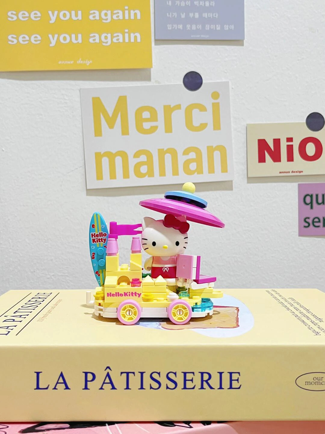 Sanrio Toy Building Blocks Hello Kitty Figurine Kuromi Melody Figure Toy Collection Dolls For Kids Christmas Gifts Toy