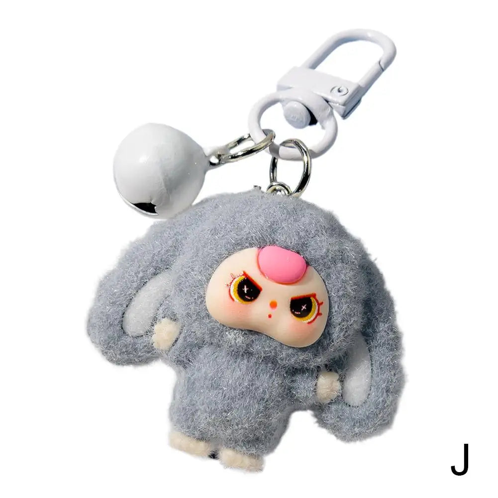 Kawaii Keychain Cartoon Creative 3D Doll Hanging Students Schoolbag Pendant Car Keyring Women and Men Trend Gifts
