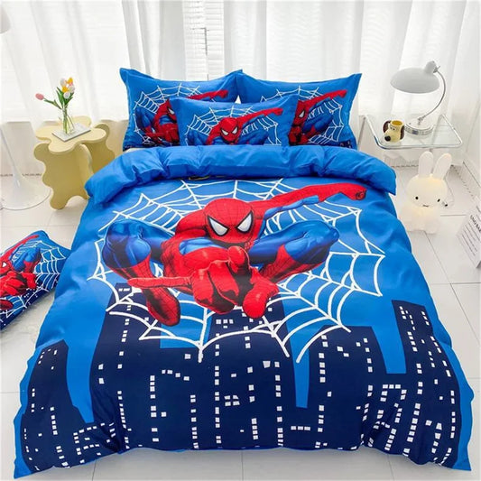 3pcs Duvet Cover Sets Spider Man Bedding Set Double Queen King Size 3pcs for For Kids Boys Girls Teens Bedroom Decor