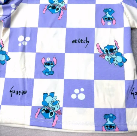 Kids Anime Stitch Pajamas 2pcs set for Boys Girls Home Wear Kids Casual Sleepwear Long Sleeve Pajamas Sets Suit Cute Gifts