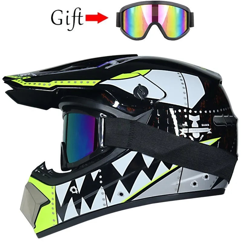 Motorcycle Full Face Helmets Motocross Off Road Racing Helmet Motorbike ATV Dirt Bike Racing Capacete Moto
