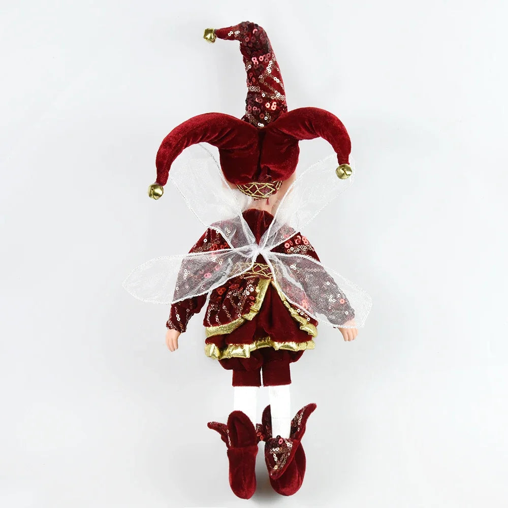 New 50CM Elf Doll Christmas Pendant Ornament Decor Elf Hanging Hanging Standing Decor Navidad New Year Kids Gifts