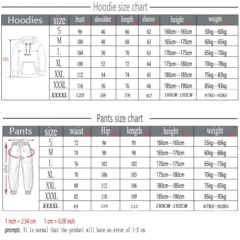 2025 Men's and Women's fitness Jogging Fashion Autumn/Winter Two-piece set of long-sleeved sweatshirt + casual sport pants