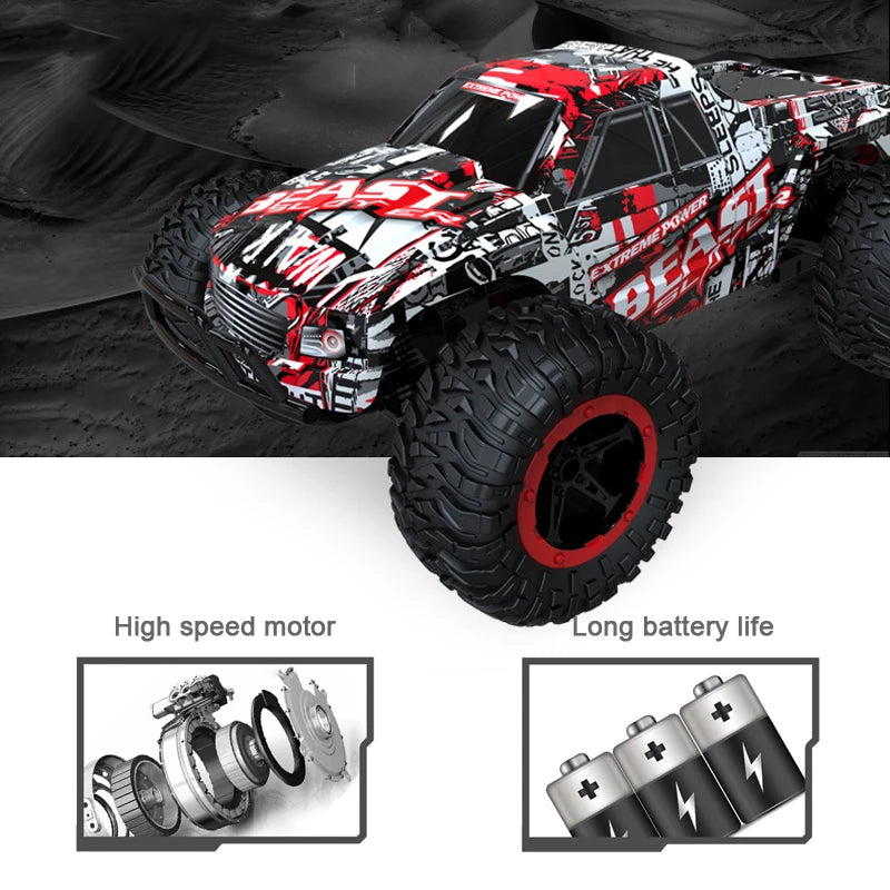 JTY Toys Bigfoot RC Truck 36km/h High-Speed Remote Control Climbing Car Off-Road Trucks Radio RC Crawler Cars For Kids Adults