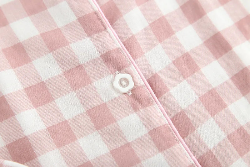 Baby Girl Boy Plaid Cotton Pajamas Set Toddler Teens Child Sleepwear Boutique Kid Home Suit Spring Autumn Baby Clothes 3-12Y