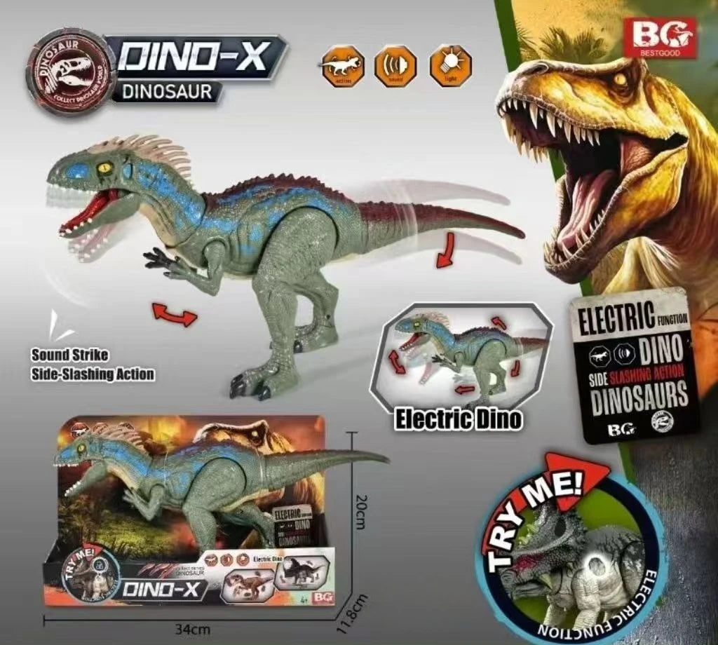 Jurassic Dinosaur Sound Effects - Tyrannosaurus Rex and Velociraptor Simulation Models for Boys' Birthday Gifts and Collections