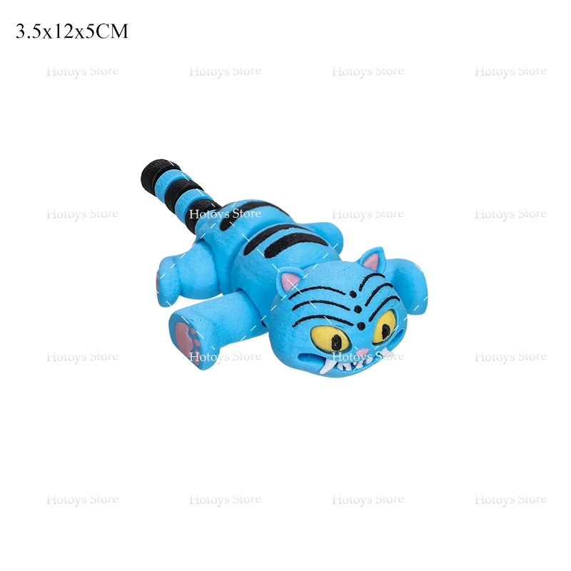 Anime Movie Hot Kpop Demon Hunters Band Flexi Derpy Collection Model Toys 3D Printed Derpy Tiger Keychain Dolls for Fans Gifts