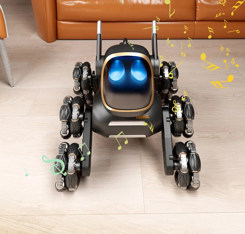 2025 NEW DWI Eight Wheeled Stunt Dog 2.4G Remote Control Intelligent Swing Arm Drift Robot Dog Climbing Car Children's Gift Toy