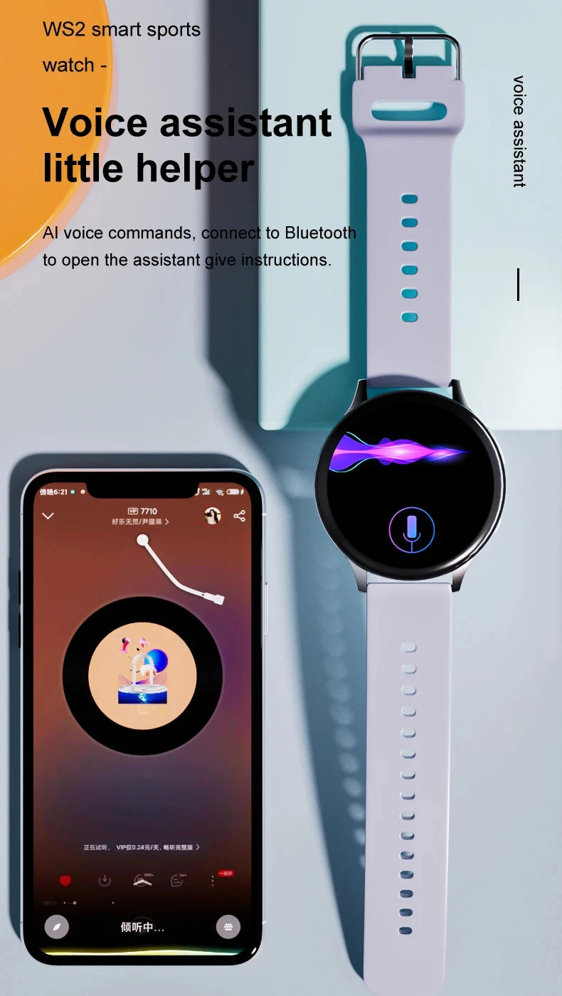 2026 New Women SmartWatch Bluetooth Call Lady Watches Sport Waterproof Heart Rate Sleep Smart Watch for Women Present Gift