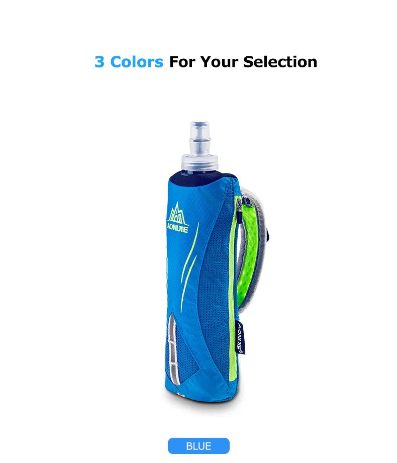 AONIJIE E908 Running Hand-held Water Bottle Kettle Holder Wrist Storage Bag Hydration Pack Hydra Fuel Soft Flask Marathon Race