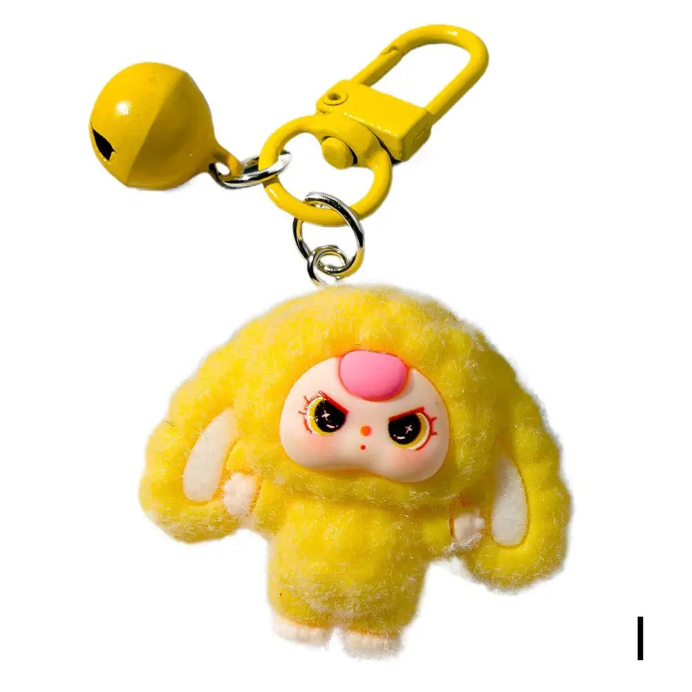 Kawaii Keychain Cartoon Creative 3D Doll Hanging Students Schoolbag Pendant Car Keyring Women and Men Trend Gifts