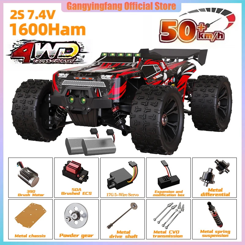 SG116 9522PRO 85KM/H High Speed RC Car Brushless 4WD Off-Road Drift Remote Control Car 1:16 Professional Racing Cars vs SG116MAX