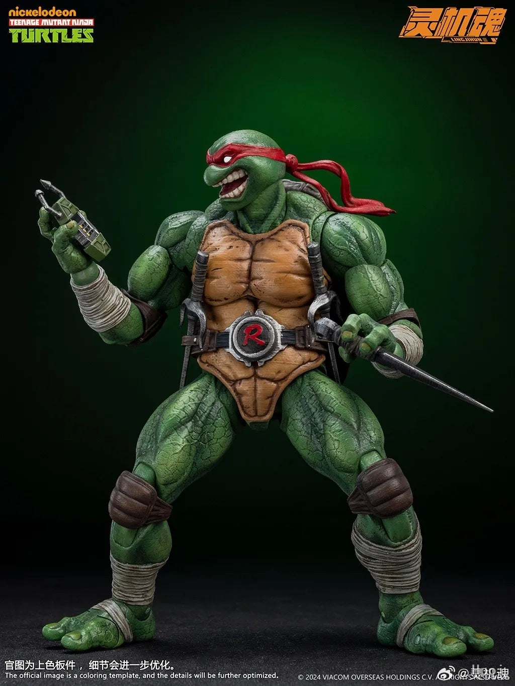 Lingjihun Original New Product Ninja Turtles Raphael Michelangelo Anime Finished Product Movable Doll Model Toy Handmade inStock