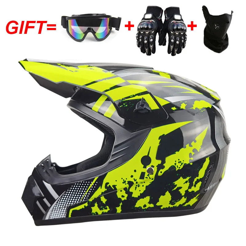 Motorcycle Helmet Youth Kids Child Full Helmet Children Helmets Motocross Casco Moto children Off-road Safety Protection DOT
