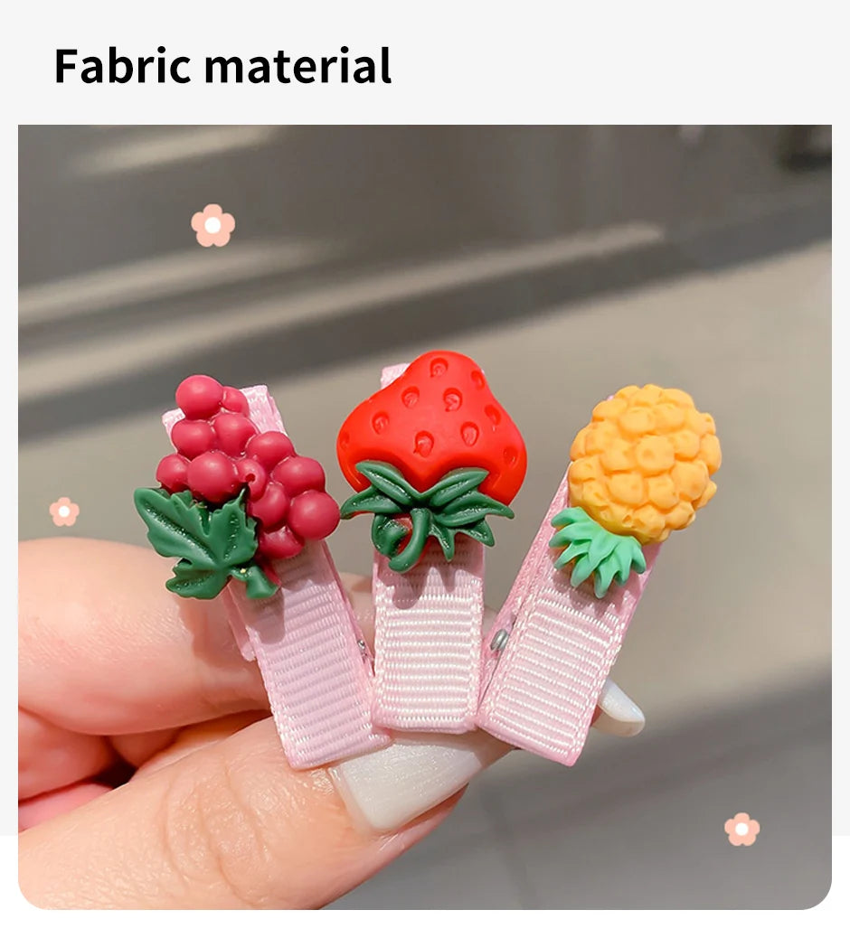 30Pcs Set Baby Hair Clips Cartoon Bows Flower Girls Hairpins Sweet Children Clips Barrettes Baby Hair Accessories