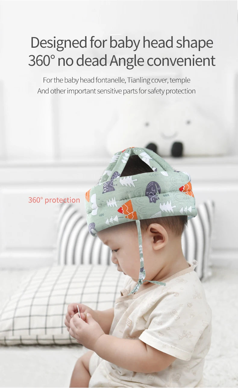 Baby head pillow anti-fall device Head protective pad summer anti-bump head learning to walk baby four seasons toddler hat