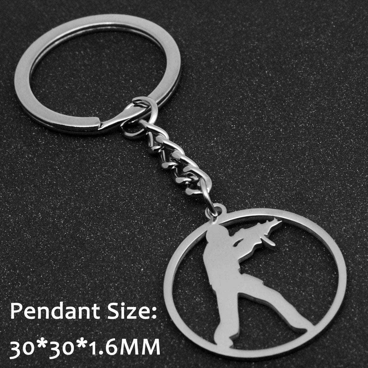Novelty Counter Strike Gun AK47 Keychain Men Trinket Awp Rifle Sniper CS GO Saber Men's Bag Car Key Chain Jewelry Souvenirs Gift