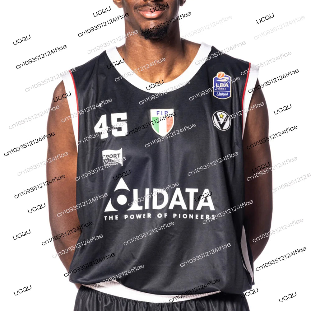 25/26 New Bologna Virtus Basketball Jersey Italian Men's Basketball Sports Vest Fan Special Player Kit Basketball Game Jersey