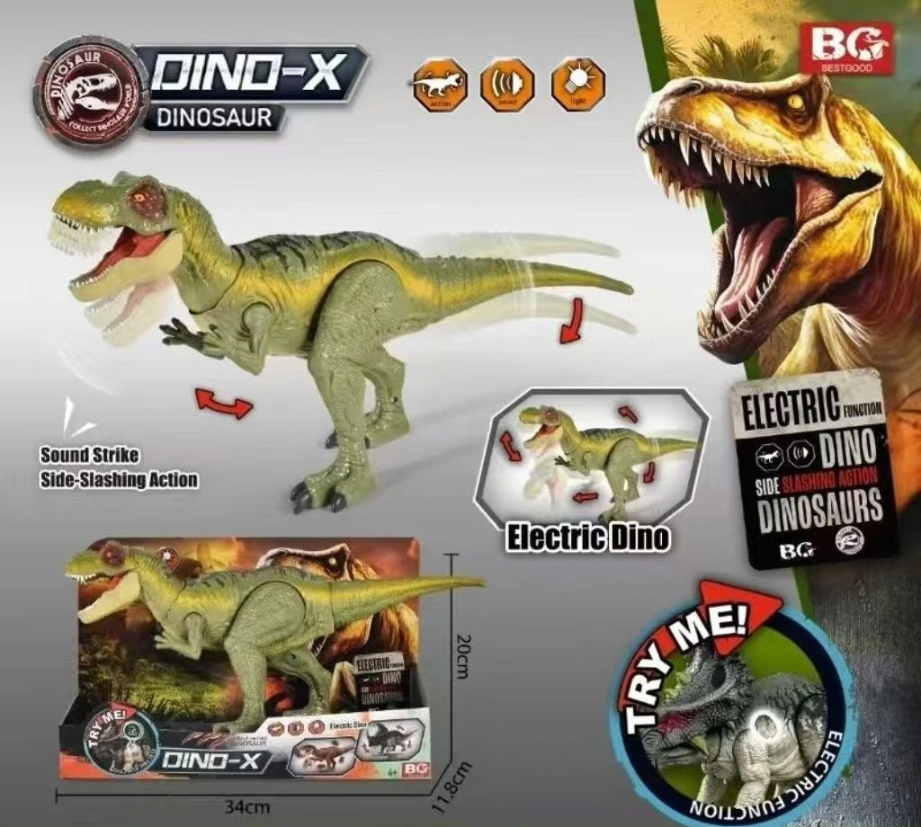 Jurassic Dinosaur Sound Effects - Tyrannosaurus Rex and Velociraptor Simulation Models for Boys' Birthday Gifts and Collections