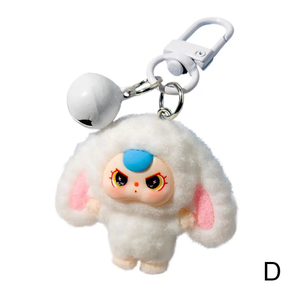 Kawaii Keychain Cartoon Creative 3D Doll Hanging Students Schoolbag Pendant Car Keyring Women and Men Trend Gifts