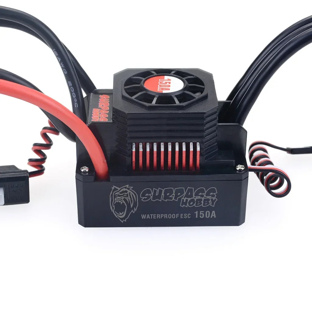 SURPASS HOBBY 25A 35A 45A 60A 80A 120A 150A Waterproof Brushless mini ESC T/XT60  for 1/10 RC Car Crawler speed controller Motor