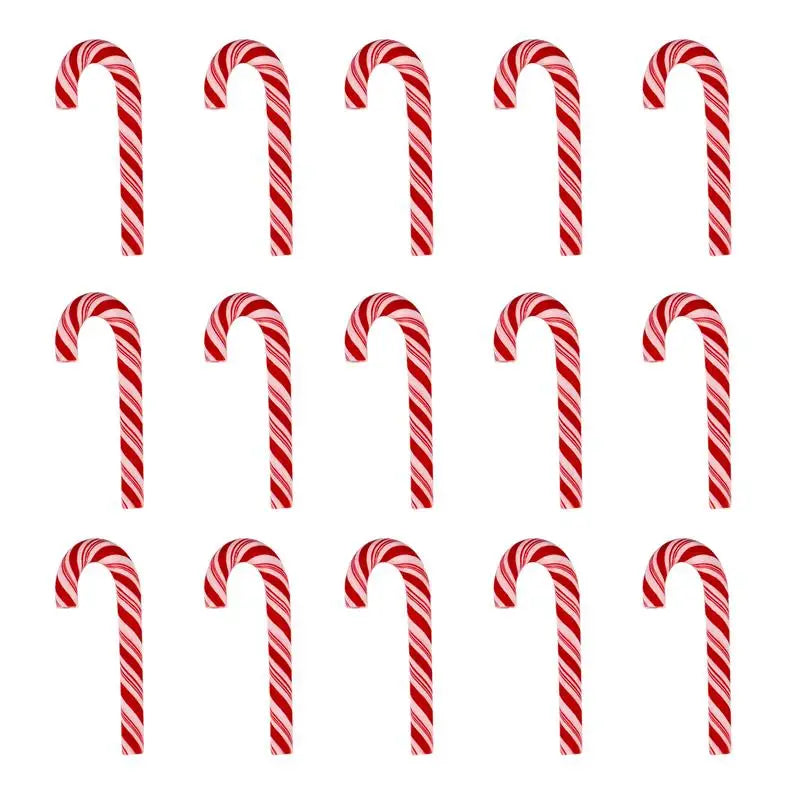 15/30PCS Candy Cane Christmas Tree Hanging Decor Xmas Prop Ornaments Navidad Natal Happy Ornaments Christmas