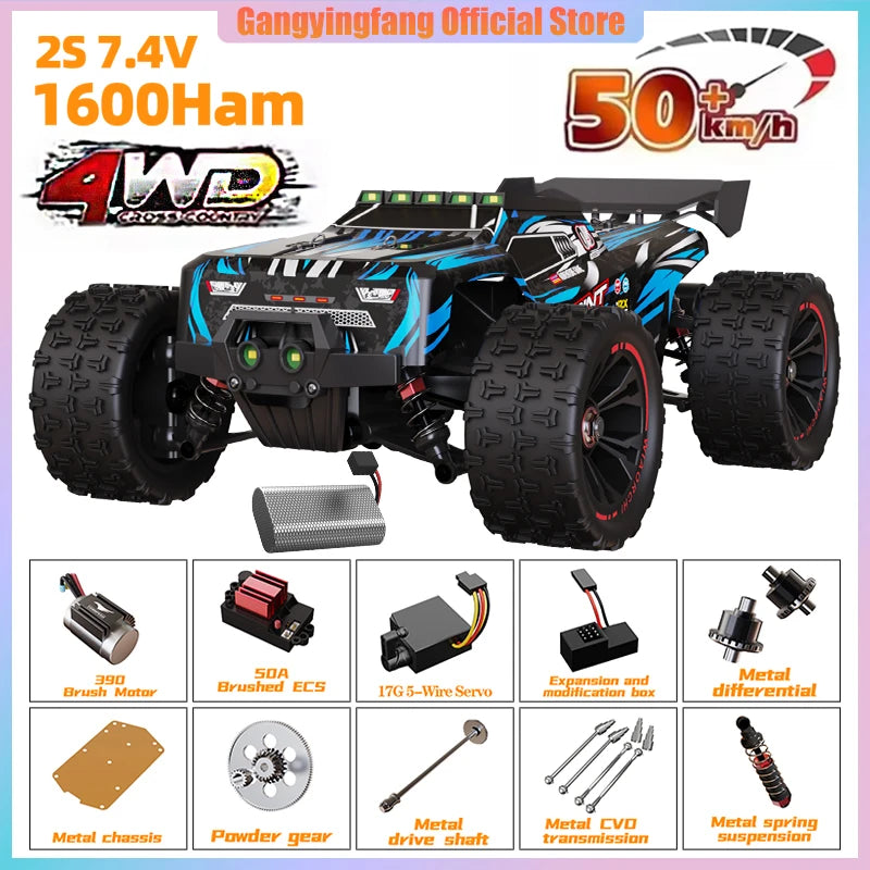 SG116 9522PRO 85KM/H High Speed RC Car Brushless 4WD Off-Road Drift Remote Control Car 1:16 Professional Racing Cars vs SG116MAX