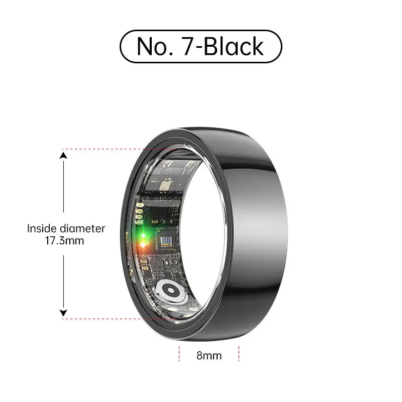 Smart Ring Bluetooth 5.1 Sleep Camera Remote Control Multiple Exercise Modes Wearable Fitness Ring