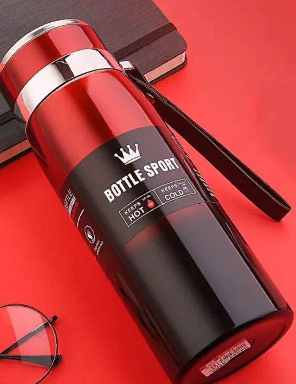 1000ml Stainless Steel Thermal Water Bottle Vacuum Insulated Thermos Flask Leakproof Coffee Tea Cup for Office Travel Use