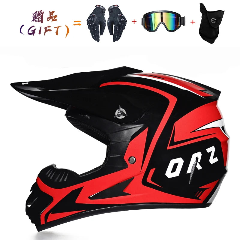 Sturen 3 Stuks Gift Flip Up Motorhelm Kinderen motocross Off Road Helm ATV Dirt bike Downhill MTB DH racing helm.
