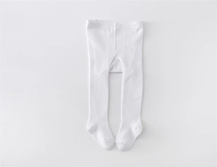 Lawadka Infant Baby Girl Tights Knitted Stockings for Girls Cotton Newborn Tights For Girls Casual White Black Toddler Pantyhose