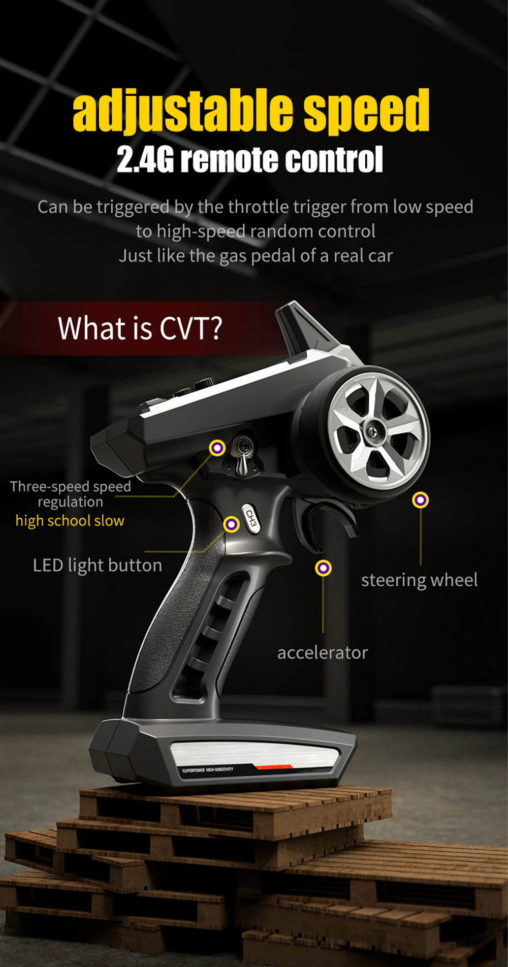 JJRC 70KM/H RC Off-Road Car 1:16 4WD High Speed Cars With Led Lights 2.4G Inductor Brushless Remote Control Cars Children Toys