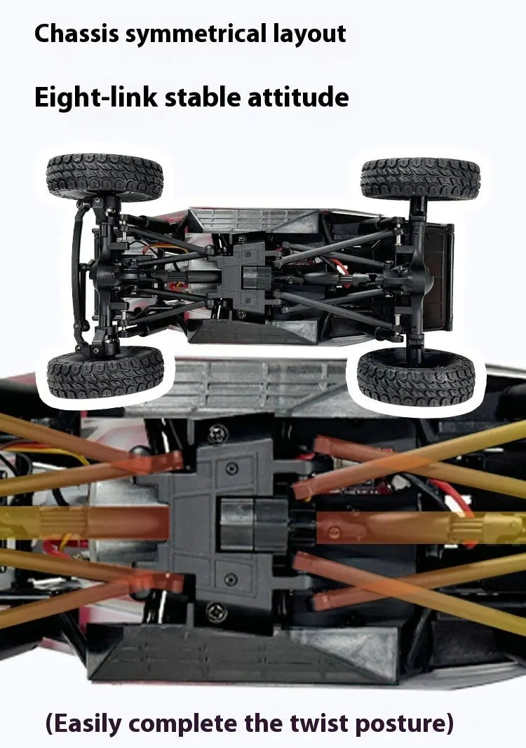 LDRC LD18499 1:18 4x4 4WD RC Car Remote Control Climbing Toy Vehicle Model for Boys Gift Off-Road Capable Scale Toy Car