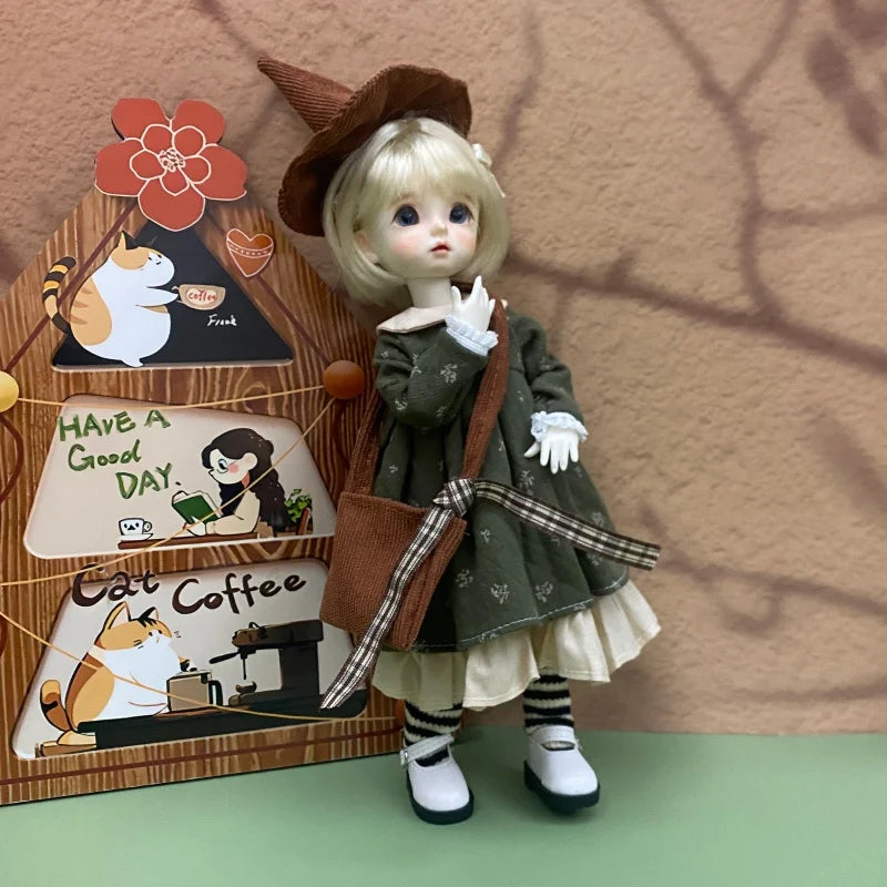 30cm BJD Doll Clothes Set – 6 Points Universal Outfit for SD Dolls – Princess Skirt