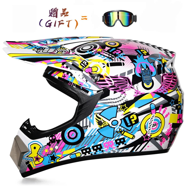 Motorcycle Full Face Helmets Motocross Off Road Racing Helmet Motorbike ATV Dirt Bike Racing Capacete Moto