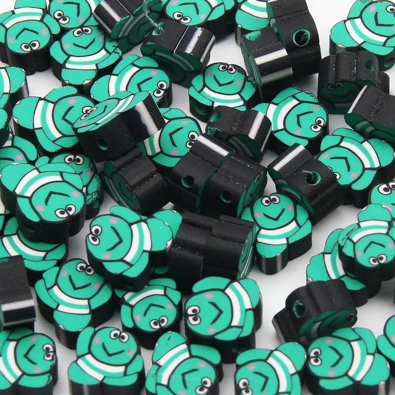 20/50pcs/Lot Mixed Style Pattern Polymer Clay Spacer Beads For Handmade Necklace Bracelet DIY Jewelry Making Accessories